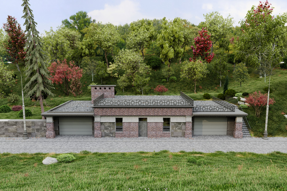 Проект гаража в комплексе жилого дома