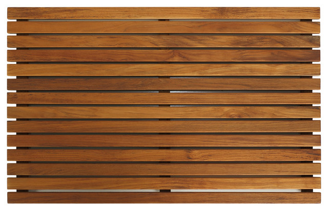 Zen Shower Mat, Solid Teak Wood
