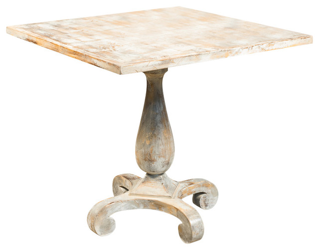 Bistro Table, Gray Oak Farmhouse Indoor Pub And Bistro Tables by Sarreid Ltd Houzz