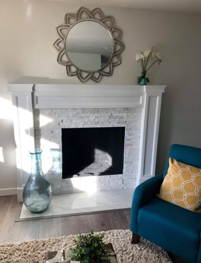 Fireplace refaced