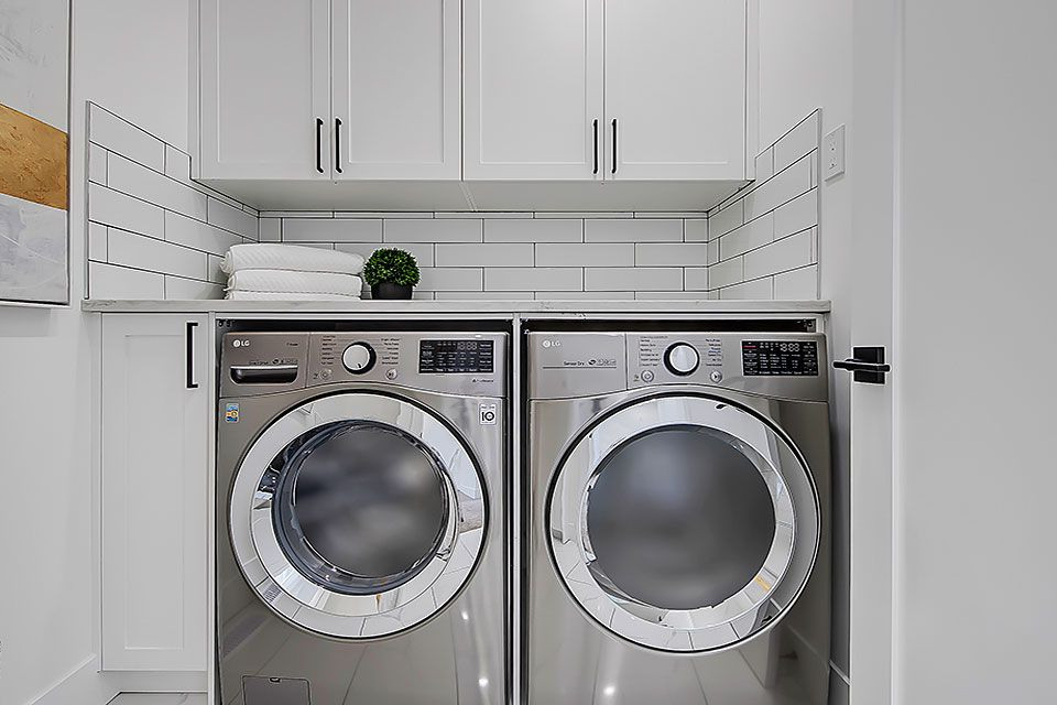 Inspiration for a transitional home design remodel in Calgary