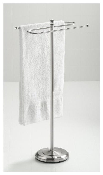 Taymor Bath Towel Valet in Satin Nickel