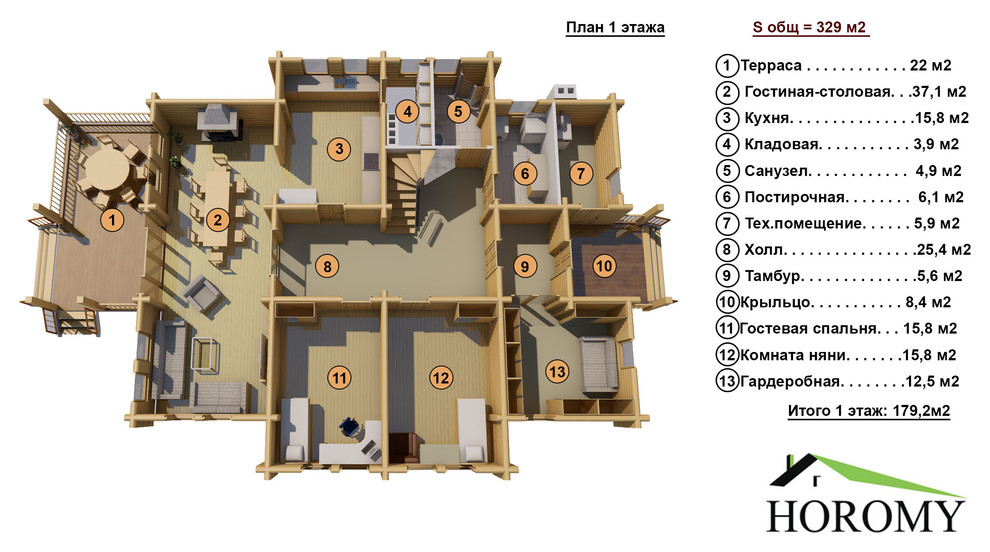 Проекты домов из клееного бруса