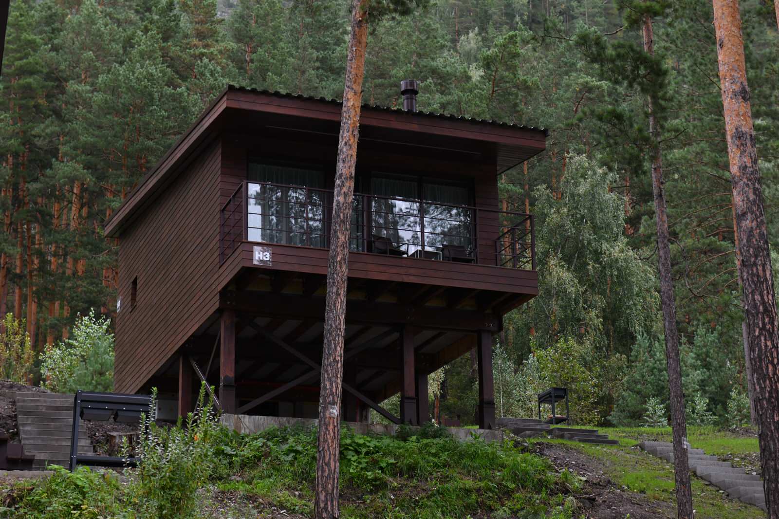 отдельно стоящие дома в эко-отеле Алтика