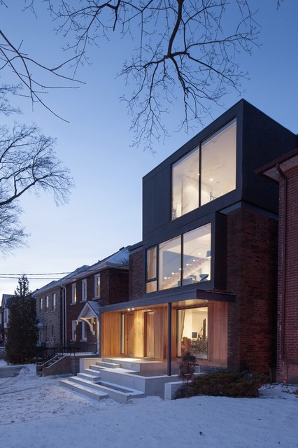 Mid-town Triplex contemporain-facade