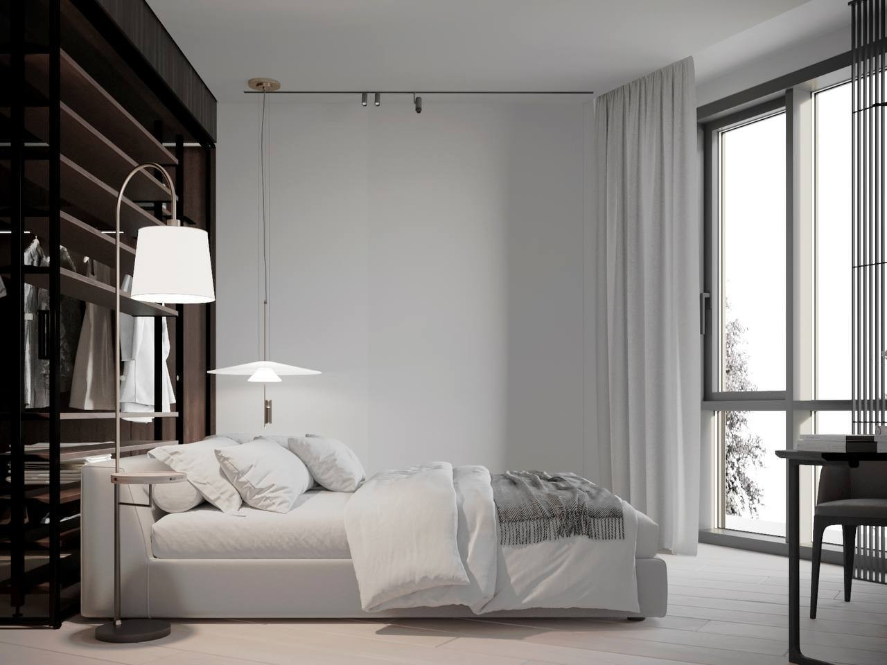 Спальня в жк "Сколково парк"