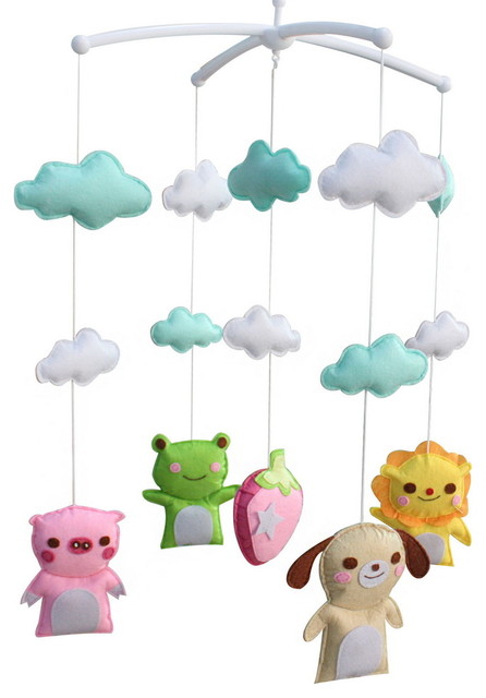 fabric baby mobile