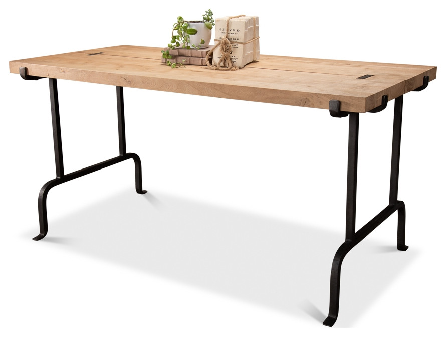 60" L Work Table Solid Rustic Acacia Wood Bench Hand ...