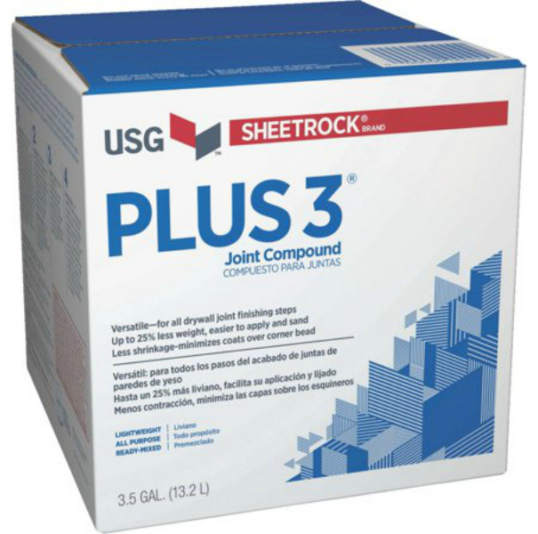 Sheetrock 383640 Plus-3 Lightweight All-Purpose Joint Compound,3.5 Gal