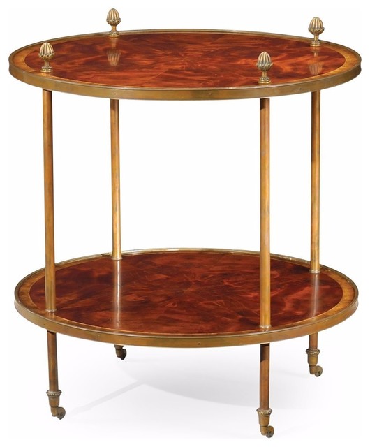 Regency Style TwoTier Round Side Table Traditional Side Tables And End Tables by English