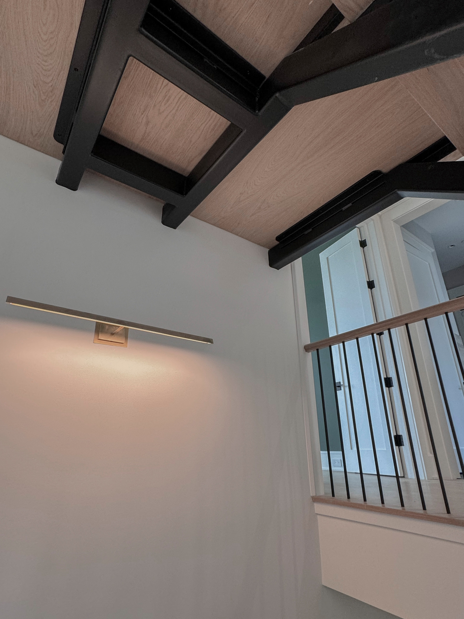 122_Modern Steel & Wood Floating Staircase, Arlington VA 22207