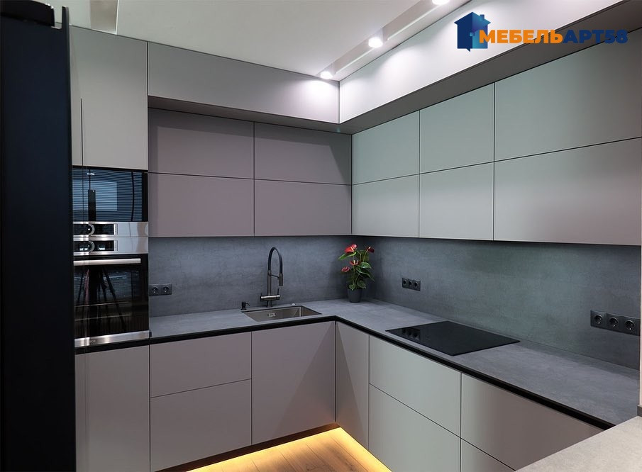 Выполненная кухня по дизайн-проекту