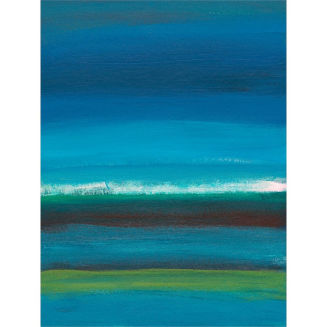 Giant Art 72x54 Night Coast One Fine Art Giant Canvas Print in Green