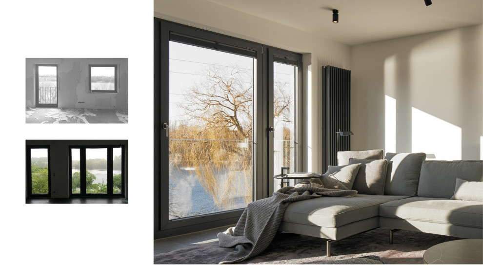 Vorher-Nachher: Vom kleinen Fenster zur bodentiefen Glasfläche