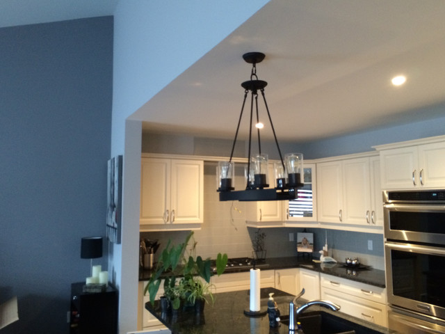 Open Concept Living Dining Kitchen Update By Prep Paint Toronto