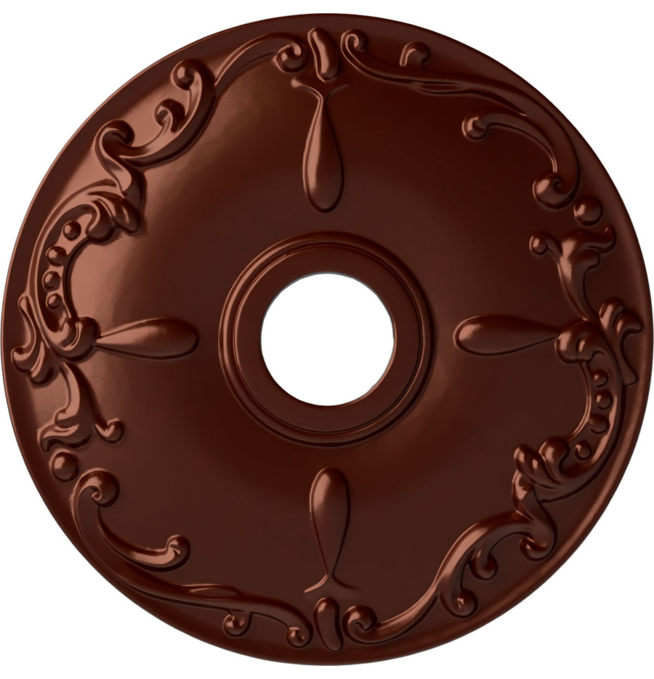 18"OD x 3 1/2"ID x 1 1/4"P Kent Ceiling Medallion (Fits Canopies up to