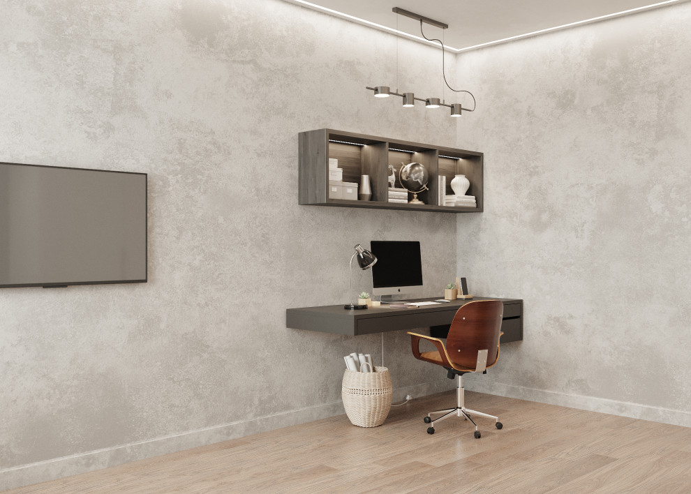 Трехкомнатная квартира для семьи из 4 человек с монохромным интерьером