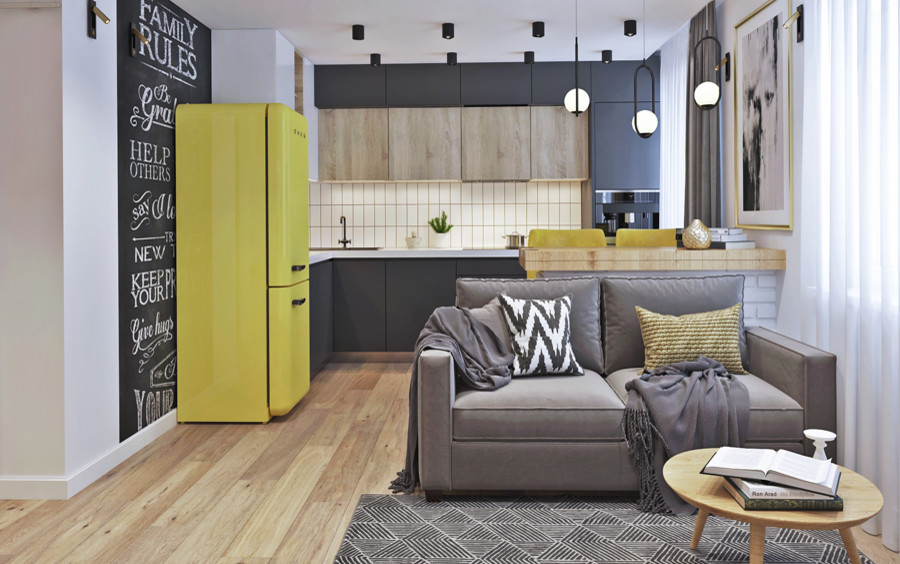 дизайн-проект интерьера квартиры по ул. Некрасовская в г. Владивостоке.