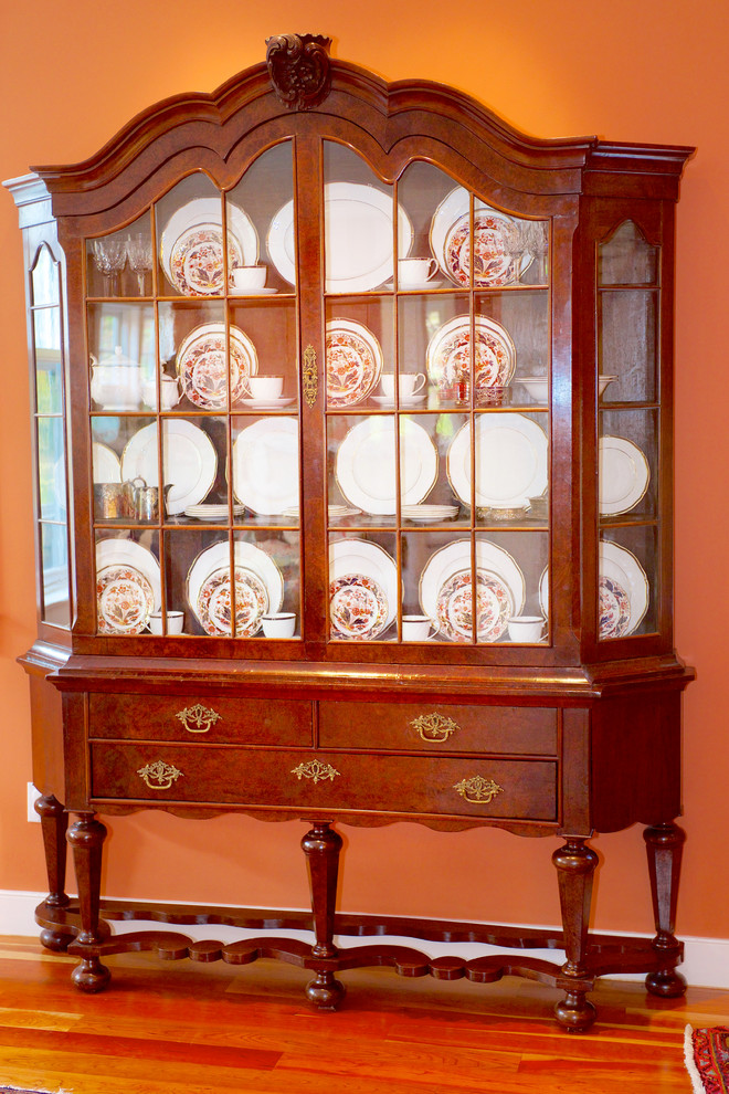 Inspiration for a transitional dining room remodel in Boston