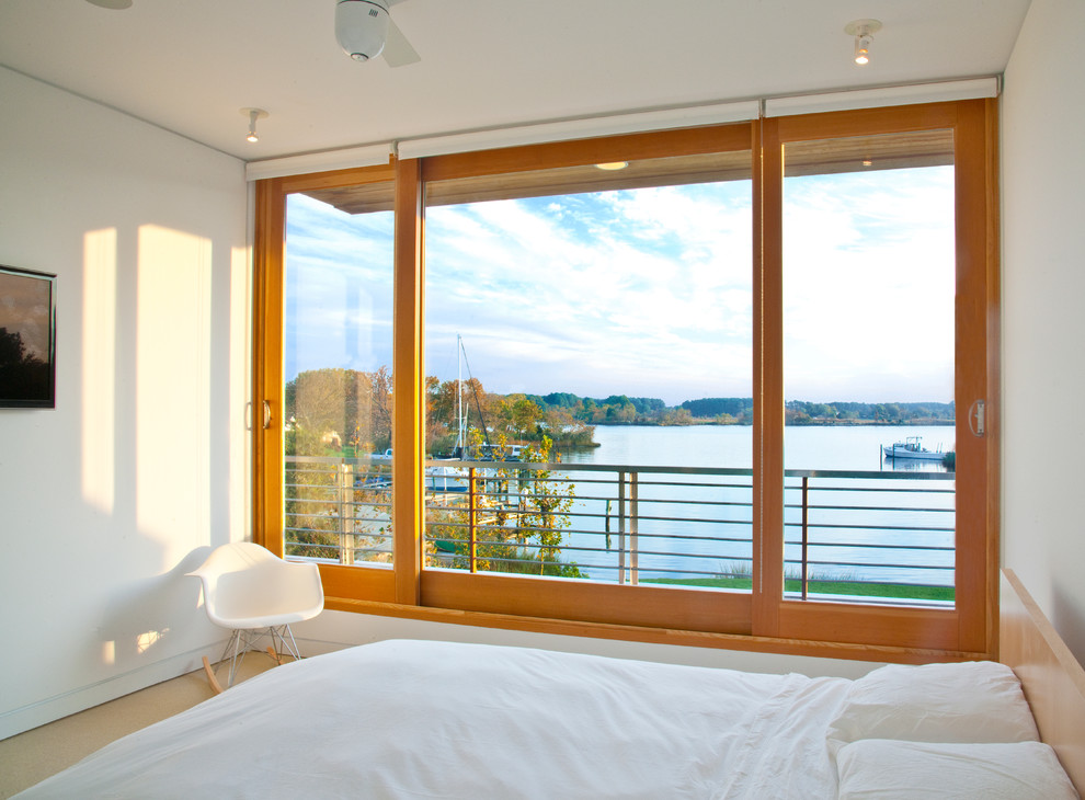 Trendy bedroom photo in DC Metro