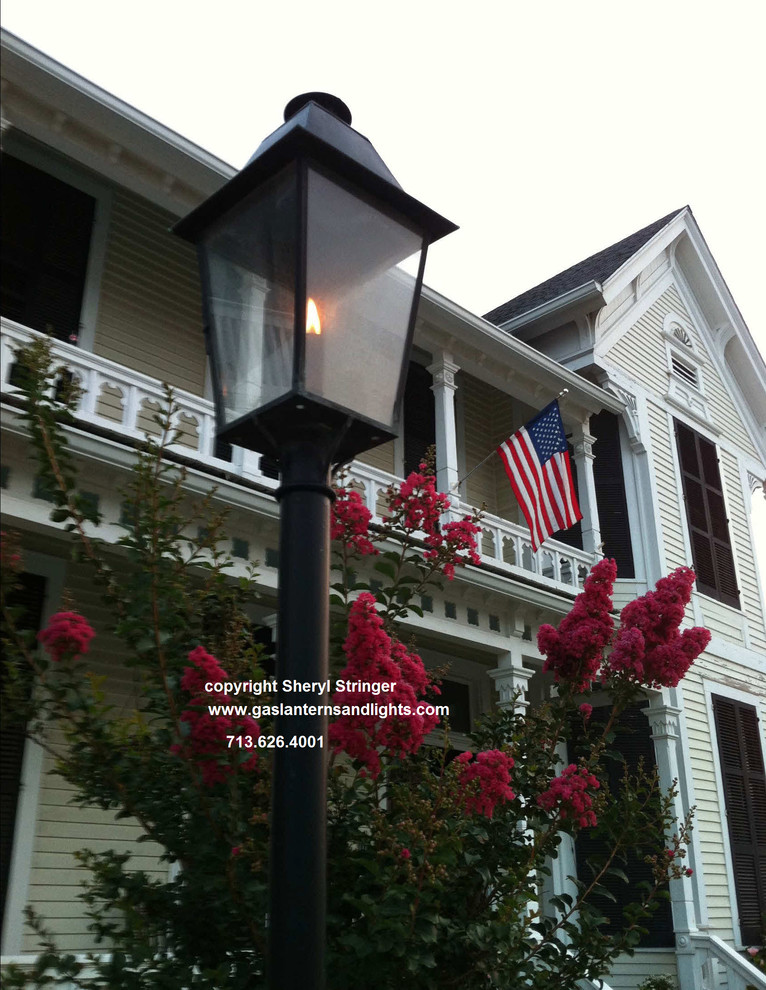 Plantation Gas Lantern on Pole by Sheryl Stringer