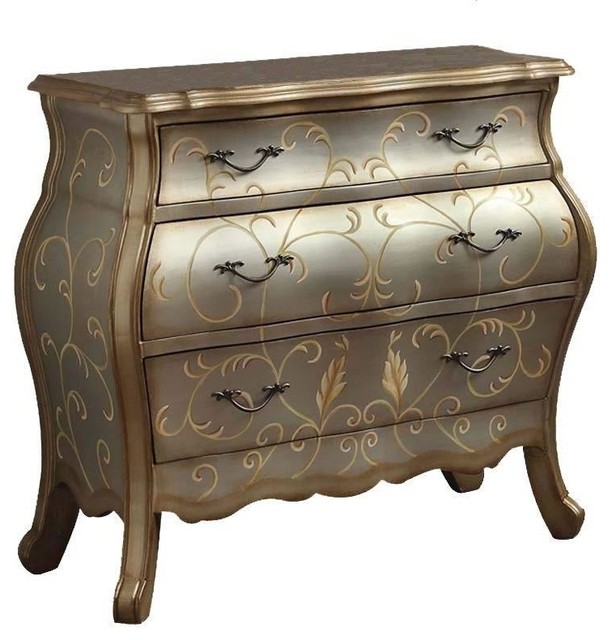 Acme Vanas Bombay Chest Silver Traditional Accent Chests And