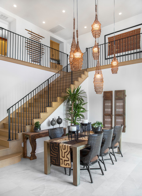 Luxury Bohemian House - Tropical - Dining Room - San Diego - by Chris Laughter Photo