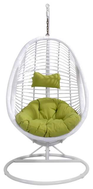 Emerald Home Catalina Patio Hanging Egg Chair Tropical