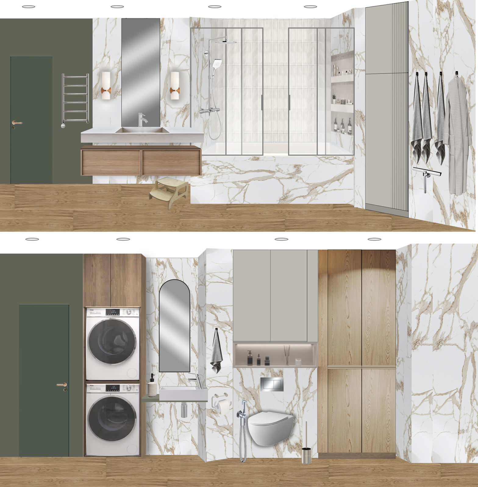 Ванная и санузел / ЖК "Квартал CHE"