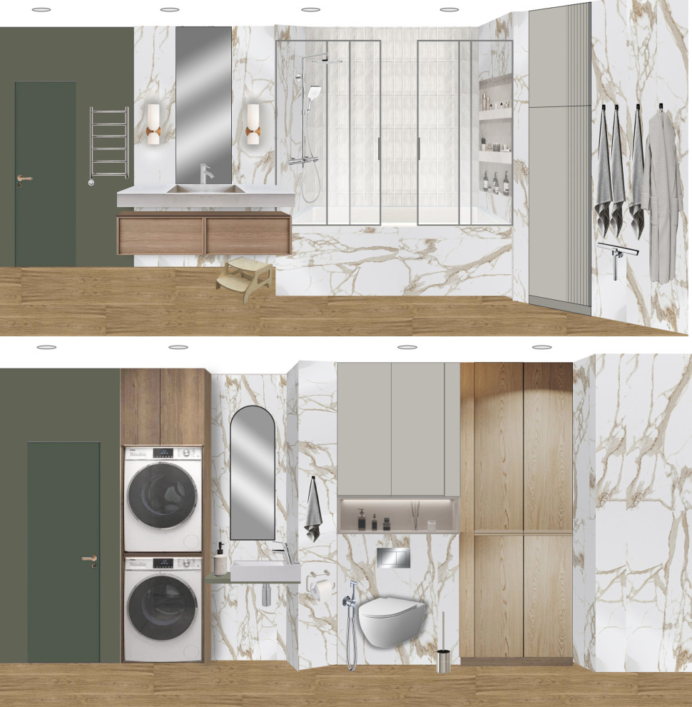 Ванная и санузел / ЖК "Квартал CHE"