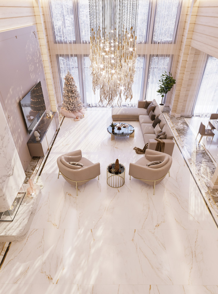 Загородный дом из бруса, Неоклассика