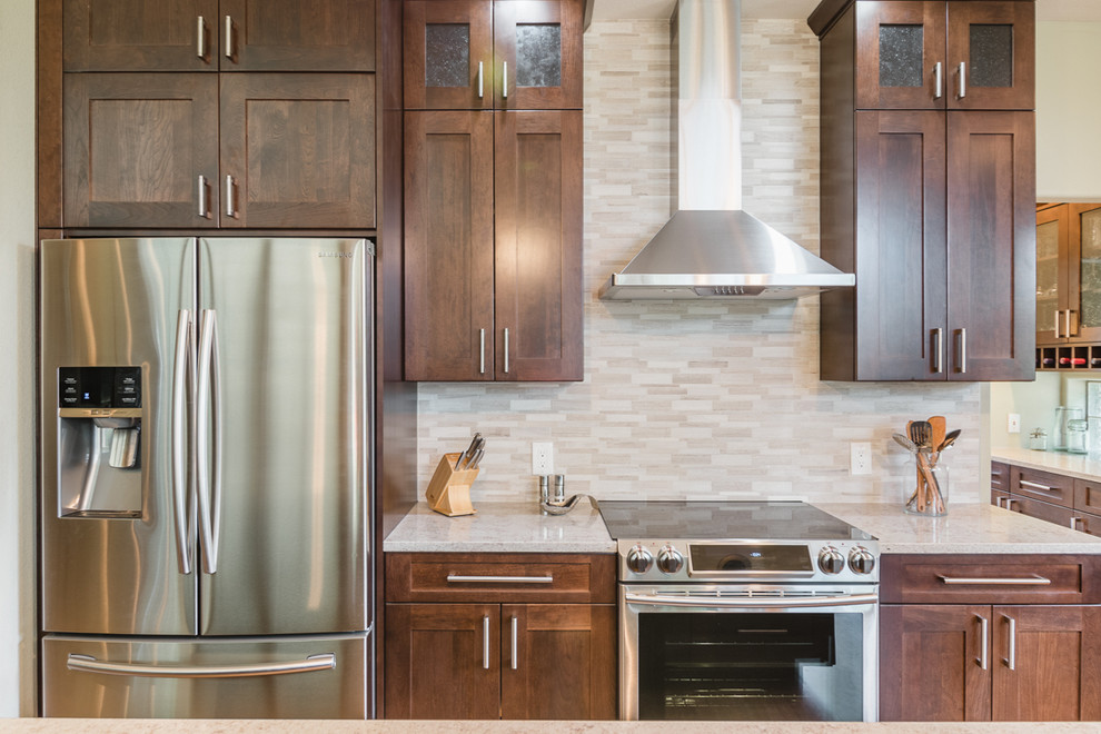 Inspiration for a transitional kitchen remodel in Denver