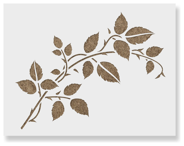 vine stencil on reusable mylar for crafts contemporary wall
