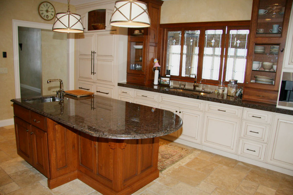 Inspiration for a rustic kitchen remodel in Denver