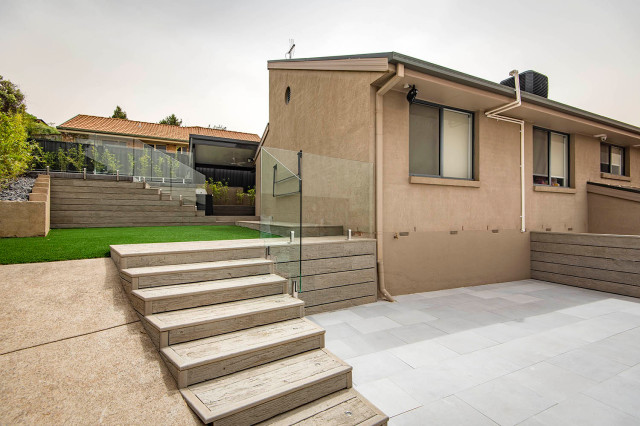 Millboard - Weathered Oak contemporary-terrace