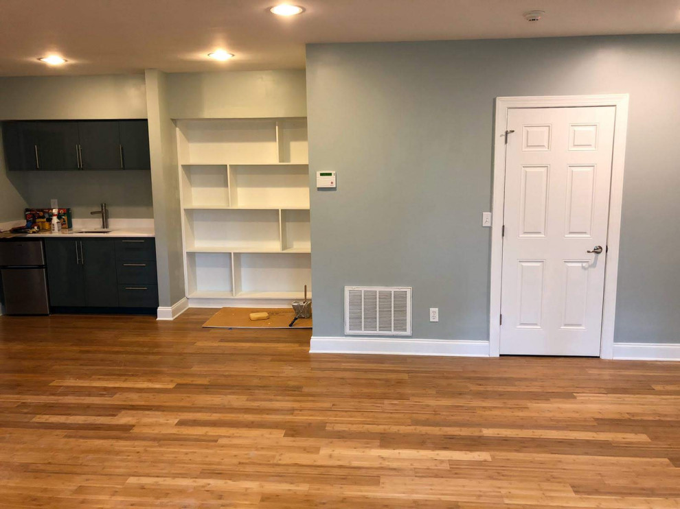 15th St. Contemporary Basement Remodel