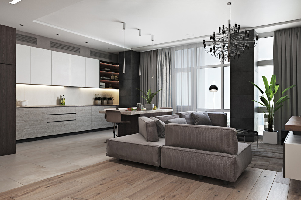 Дизайн интерьера "Многоликость серого"