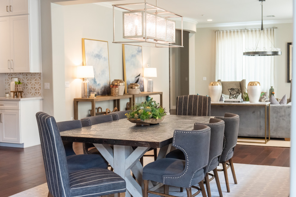 Transitional dining room photo in Phoenix