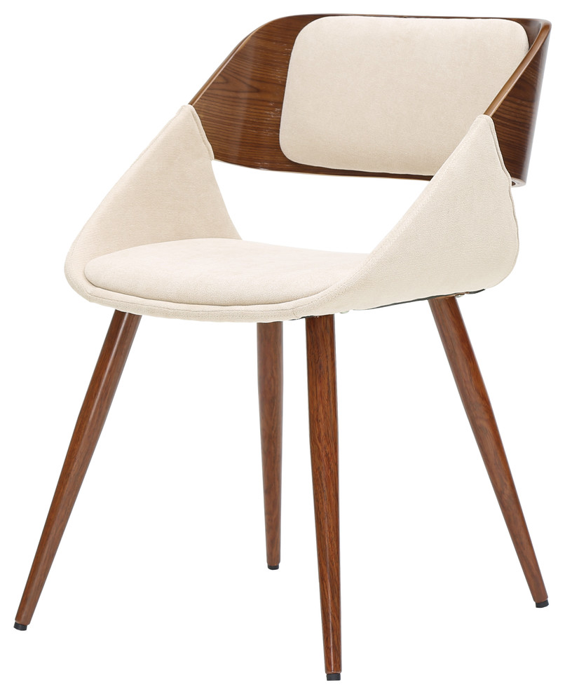 Cyprus Fabric Chair Midcentury Dining Chairs by New Pacific