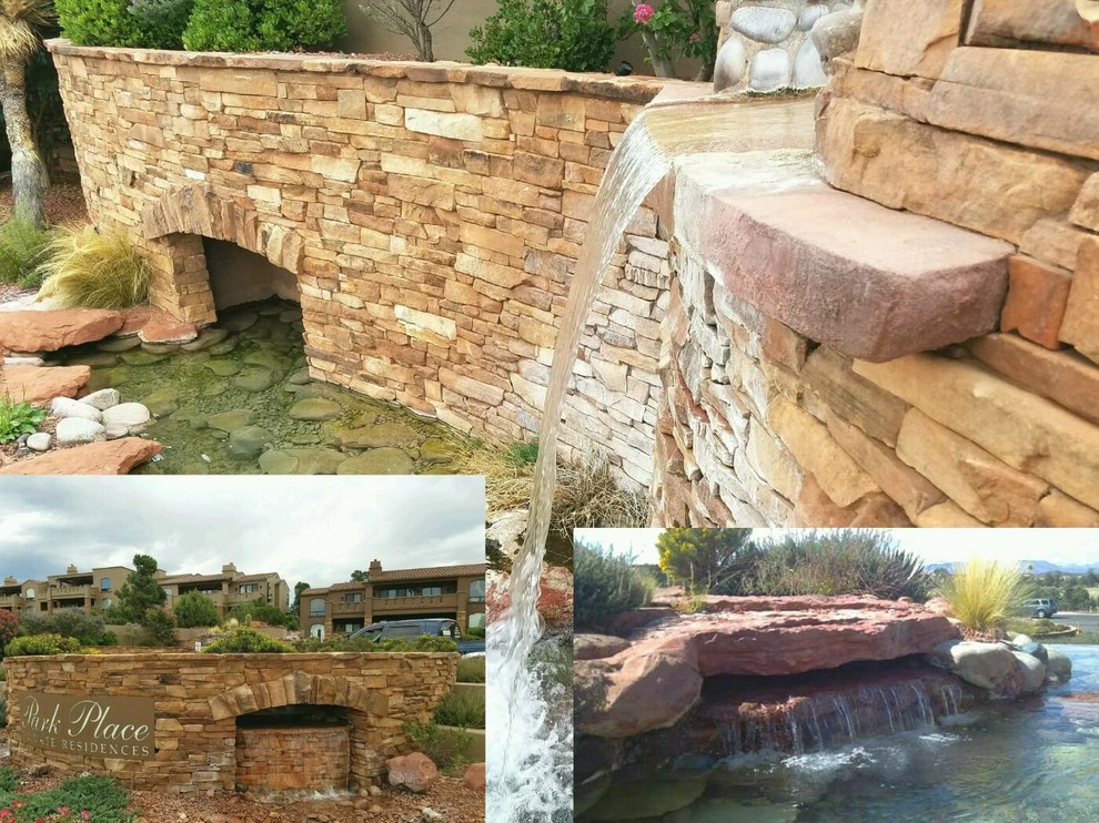 Inspiration for a southwestern home design remodel in Phoenix