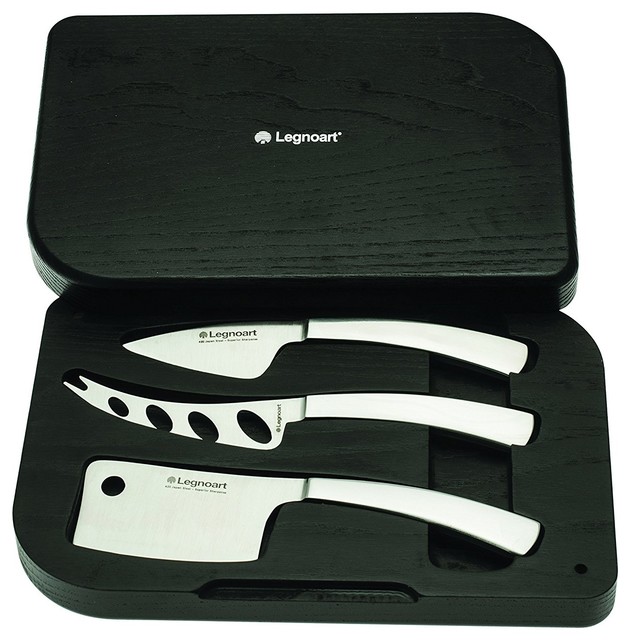 Legnoart Stainless Steel Latte Vivo Cheese Knife 3Pieces Set