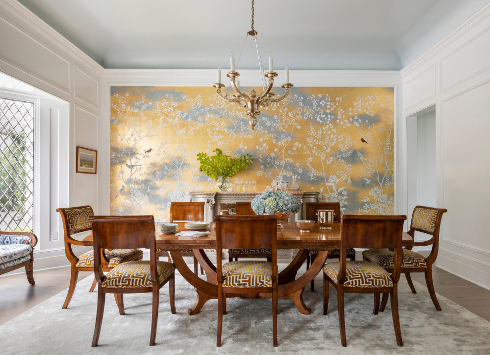 Inspiration for a traditional dining room in Austin.