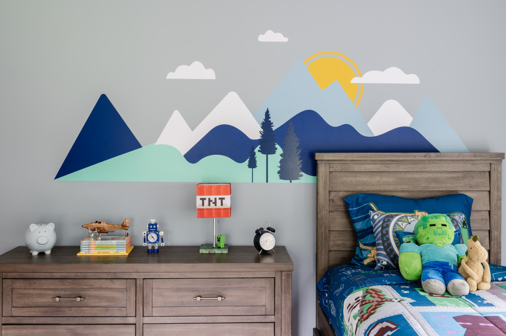Transitional kids' room photo in New York