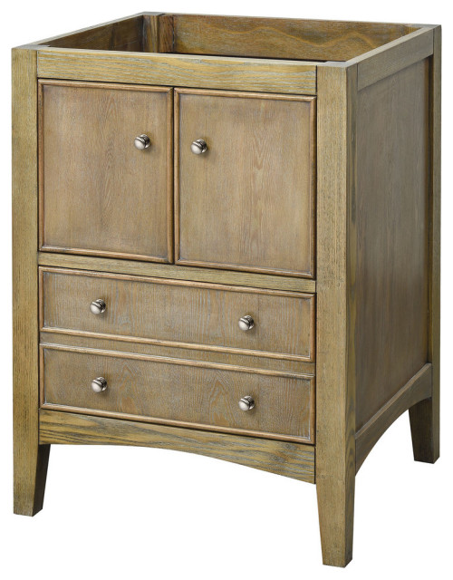 Kent Vanity, Natural Ash Stain Transitional Bathroom Vanities And