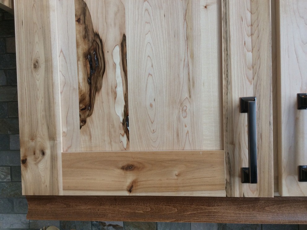 Rustic American Kitchen in rustic natural maple.