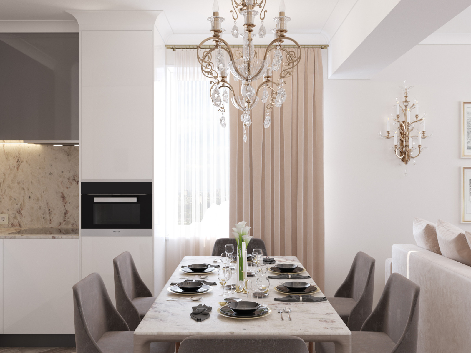 Уютная квартира на Кутузовском проспекте.