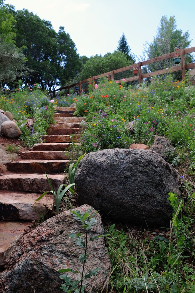 This is an example of a rustic landscaping in Denver.