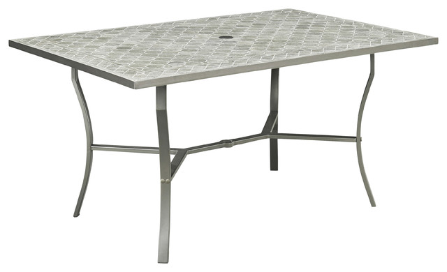 Home Styles Umbria 60 X40 Concrete Tile Patio Dining Table Gray Home Styles Umbria 60 X40 Concrete Tile Patio Dining Table Gray Transitional Outdoor Tables By Furniture