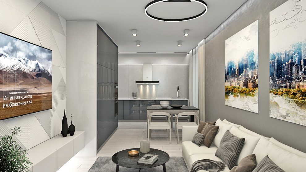 Прект современной гостиной