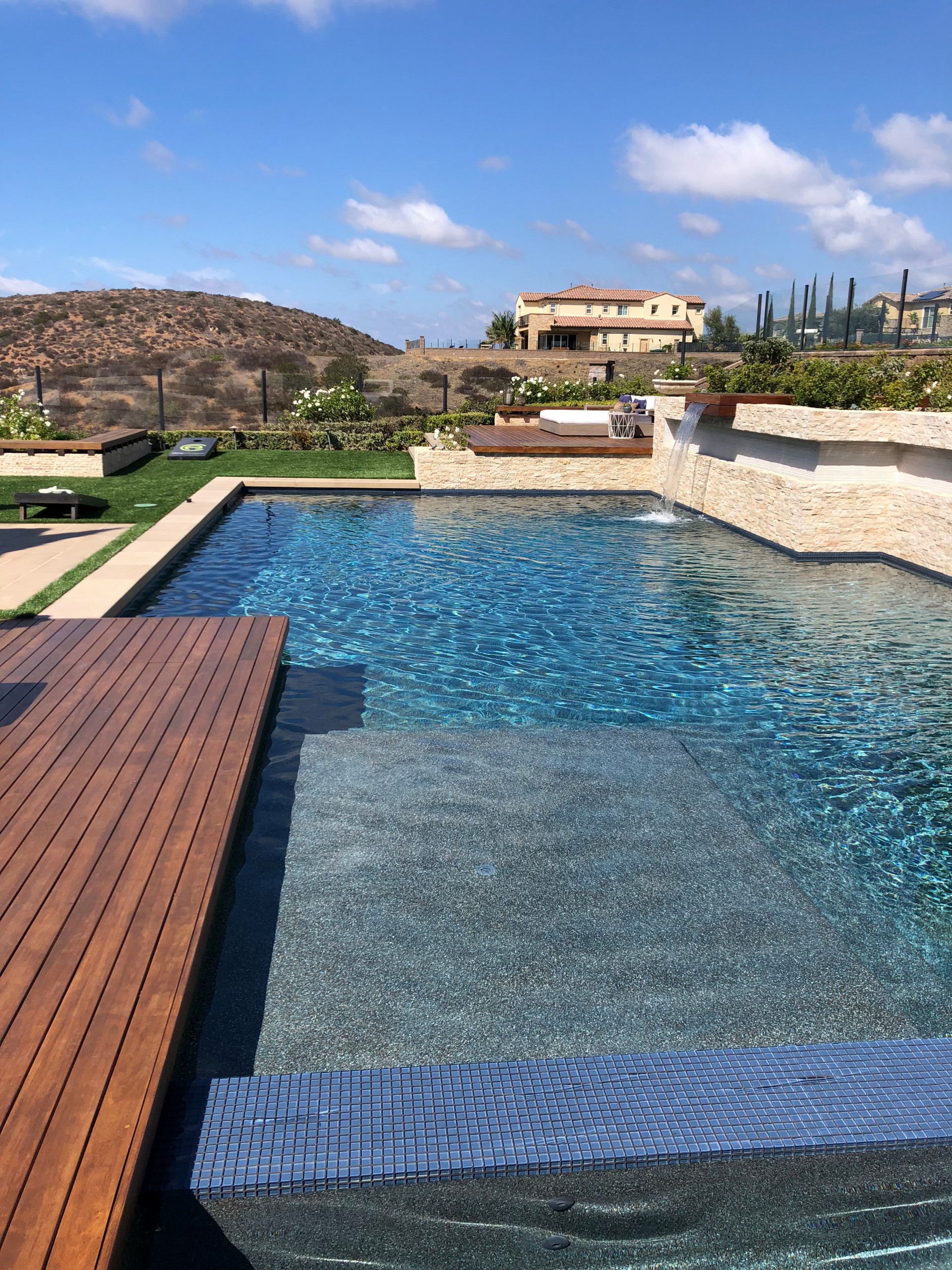 Custom Pool and One of a Kind Water Feature